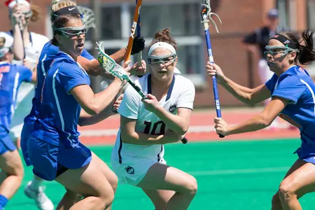 Attacker Grace Nolan led the Huskies in assists (20) in her first season at UConn.