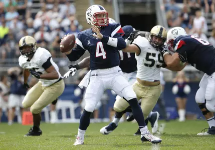 QB Shirreffs led the team with 270 passing yards in win over Army.