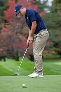 Senior John Flaherty is among the top 10 after two rounds.