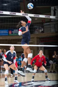 Erika Thomas had a team-high nine kills against UCF.