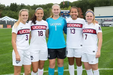 The five Husky seniors and two senior managers will be honored prior to Sunday's match-up against USF
