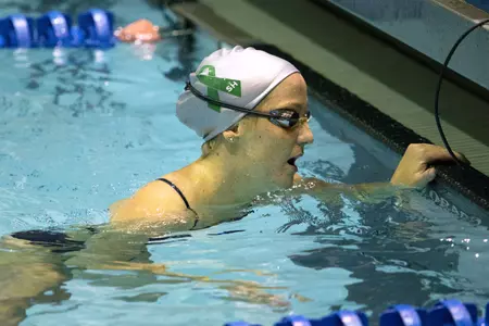 Christine Pedersen nearly swam an NCAA B qualifying time in 200-yard back