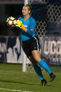 Senior goalkeeper Emily Armstrong earns Academic All-American honors.