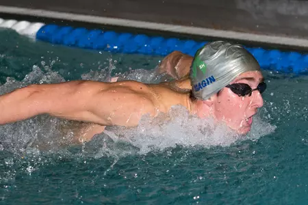 Jeff Magin helped the Huskies place third in the 200-medley relay on Wednesday.