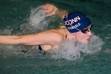 Sophie Nothnagle helped the Huskies earn third place in the 800-freestyle relay on Wednesday.