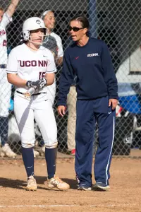 Head coach Jen McIntyre and the Huskies will face NIU and FAMU on Saturday.