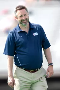 Greg Roy and the Huskies are seeking their second-ever American Athletic Conference indoor crown