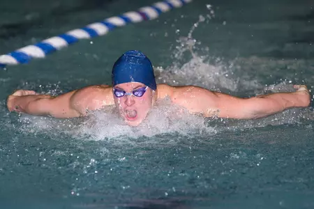 Chris Girg set a new pool record in the 200-butterfly (1:49.74) on Saturday.