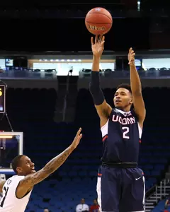 Jalen Adams hit a 3/4-court, game tying shot at the buzzer to push the game into 4OT.