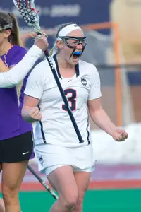 Junior Jacqueline Jordan tallies six points (3g, 3a) in Wednesday's 13-6 win at William & Mary.