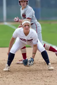 Dominique Pinto blasted a two-run homer against Eastern Michigan.