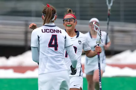 Sophomore Grace Nolan and senior Kate Finkelston dominated the scoring in Saturday's 18-8 win over Fairfield.