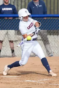 Dominique Pinto delivered a three-run double for UConn.