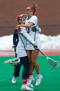 Senior captain Ali Crofts (Left) and sophomore Grace Nolan (Right)
