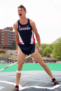 Craig Hunter won the pole vault on Saturday at the Husky Invitational