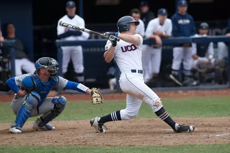 Jack Sundberg smacked his grand slam of the season in game two on Saturday