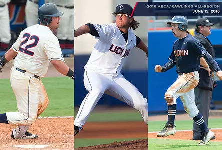 Anthony Kay was one of three Huskies placed on the 2016 ABCA/Rawlings Northeast All-Region team