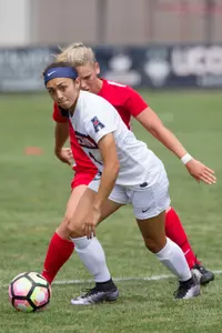 Freshman Alexa Casimiro grabs her first career goal against Fordham