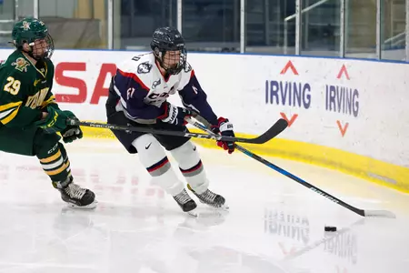Briana Colangelo accounted for three points on Friday night (PC: Steve Slade).