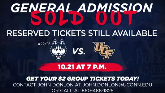 Contact John Donlon (john.donlon@uconn.edu) for group tickets.