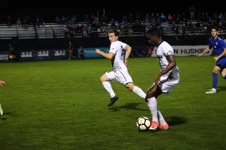 Abdou Mbacke Thiam prepares a pass to Niko Petridis (PC: Michelle Rand).