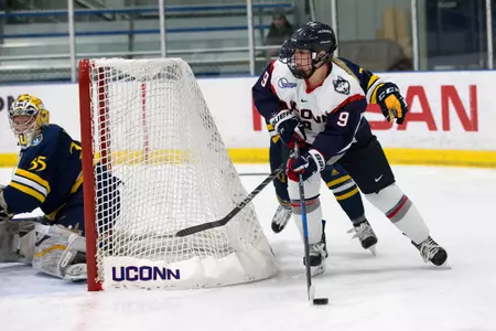 Final home game at Freitas Ice Forum until Jan. 6 (PC: Steve Slade).