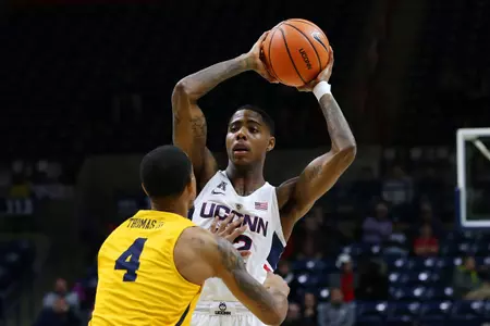Larrier scored 14 points off the bench on Saturday (PC: Steve Slade).