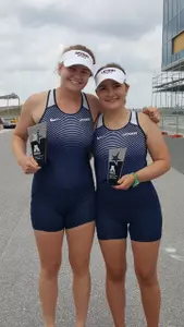 Maja Barnouw (L) and Emily Woodrow were named to All-Conference Teams.