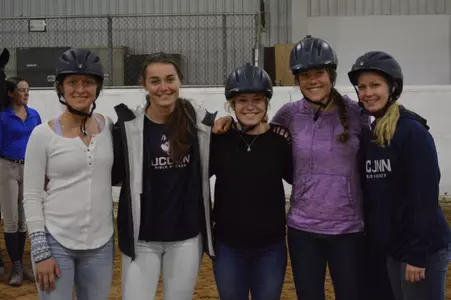 (L-R) Amelia Iacobucci, Barbara van den Hoogen, Maureen Schott, Karlie Heistand and Casey Umstead.