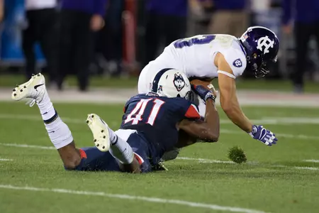 Marshé Terry (41) UCONN vs Holy Cross (photo by Stephen Slade