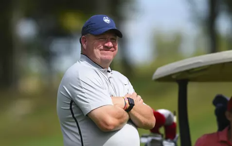 Dave Pezzino is in his 11th year as UConn golf coach.