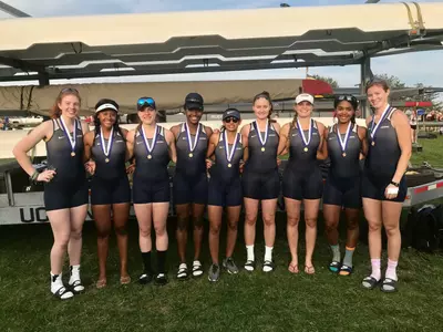 Third Varsity 8+ took first place on Saturday.