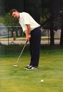 Brian Ahern as a UConn golfer.