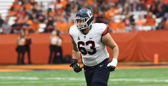 September 22, 2018: University of Connecticut at Syracuse University with NCAA football at the Carrier Dome in Syracuse, NY. Photo by Alan Schwartz.