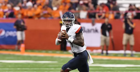 September 22, 2018: University of Connecticut at Syracuse University with NCAA football at the Carrier Dome in Syracuse, NY. Photo by Alan Schwartz.
