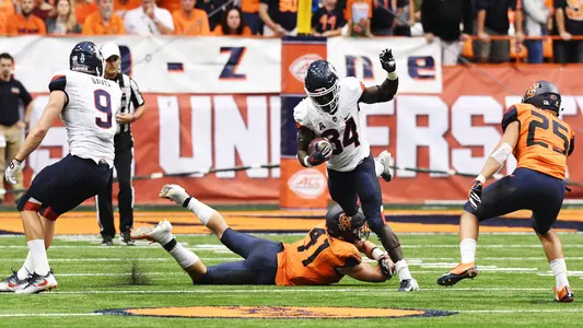 September 22, 2018: University of Connecticut at Syracuse University with NCAA football at the Carrier Dome in Syracuse, NY. Photo by Alan Schwartz.