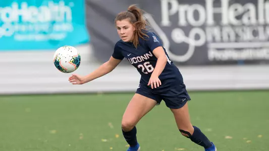 Cara Jordan chases a ball