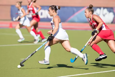 Liz Romano chases the ball vs. BU.
