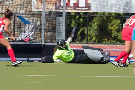 Cheyenne Sprecher mmakes a save.