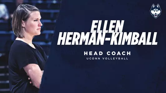Ellen Herman-Kimball head coach of UConn Volleyball