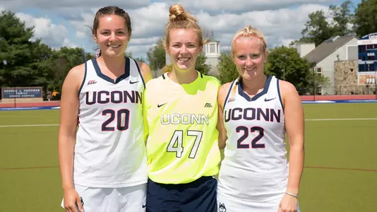 2019 Seniors Antonia Tiedtke, Abby Lucas and Svea Boker.
