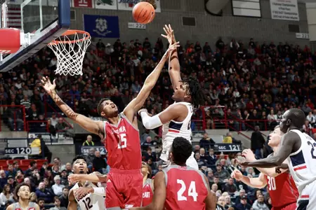 Josh Carlton turn around vs. Sacred Heart