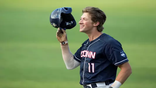 Chris Winkel takes his helmet off