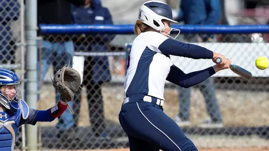 Carli at bat home opener 2019