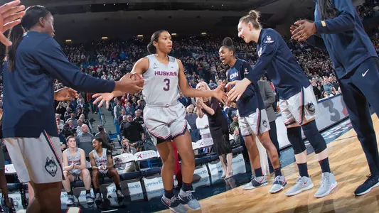 Megan Walker gets announced before the Baylor game