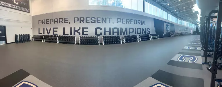 Football Weight Room panorama