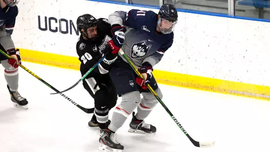 Jachym Kondelik controls the puck against Providence on December 28, 2020.