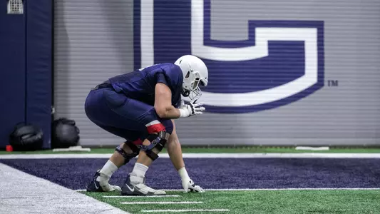 Ryan Van Demark during 2020 spring practice