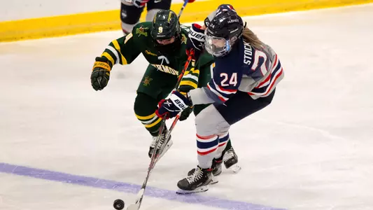 Kathryn Stockdale skates against Vermont on January 8, 2021.