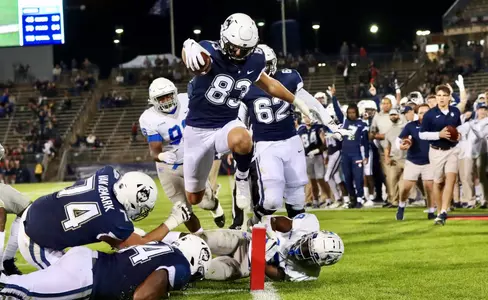 Brandon Niemenski scores a TD against MTSU on October 22.